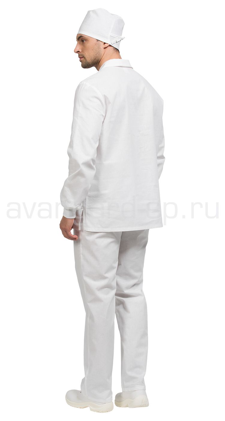Костюм "Бейкер" с длинным рукавом мужской цв. бел. цена